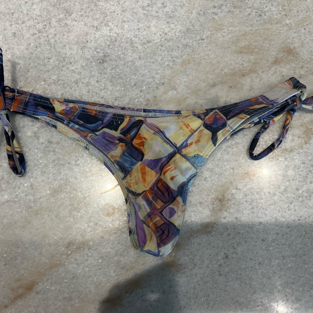 Versace Multicolor Abstract Bikini Bottom - Picture 2 of 3